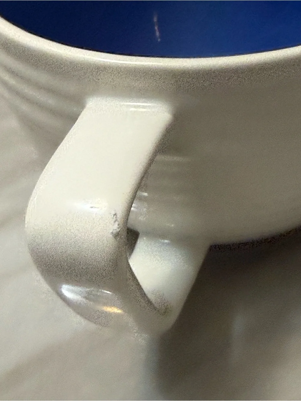 Master Class Ceramic 1 1/2 Cup White Cup With Spout Handle